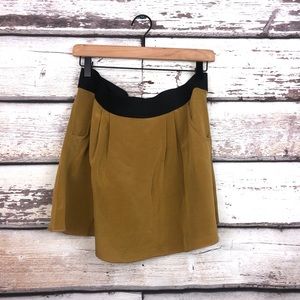 Leyendecker olive skater women’s small skirt
